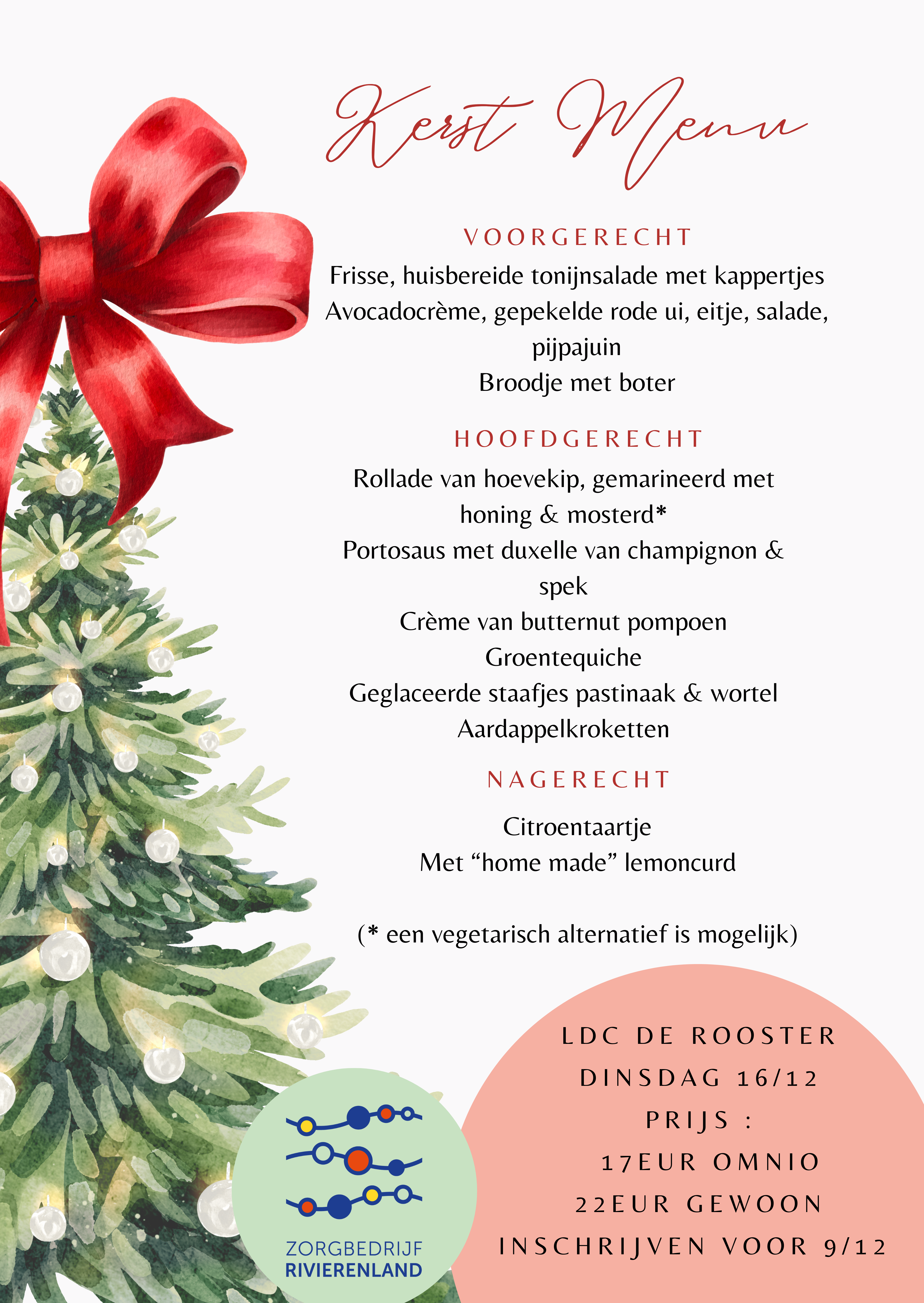 Kerstmenu