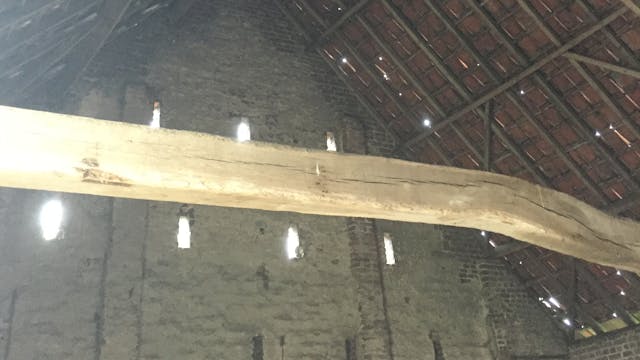 dakgebinte schuur Hof Vanackere