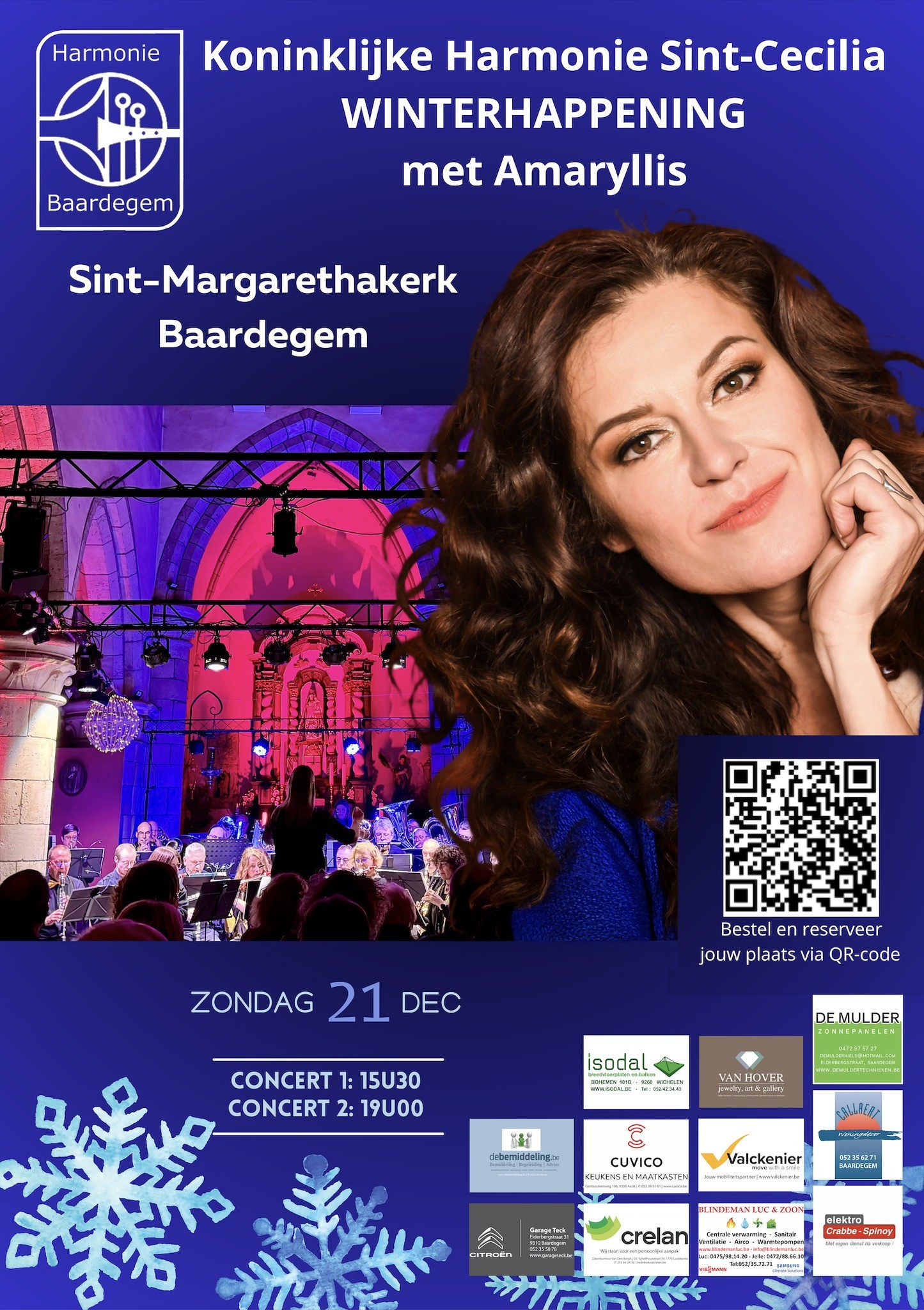 Gezellig winterconcert door harmonie Baardegem, samen met Amaryllis.