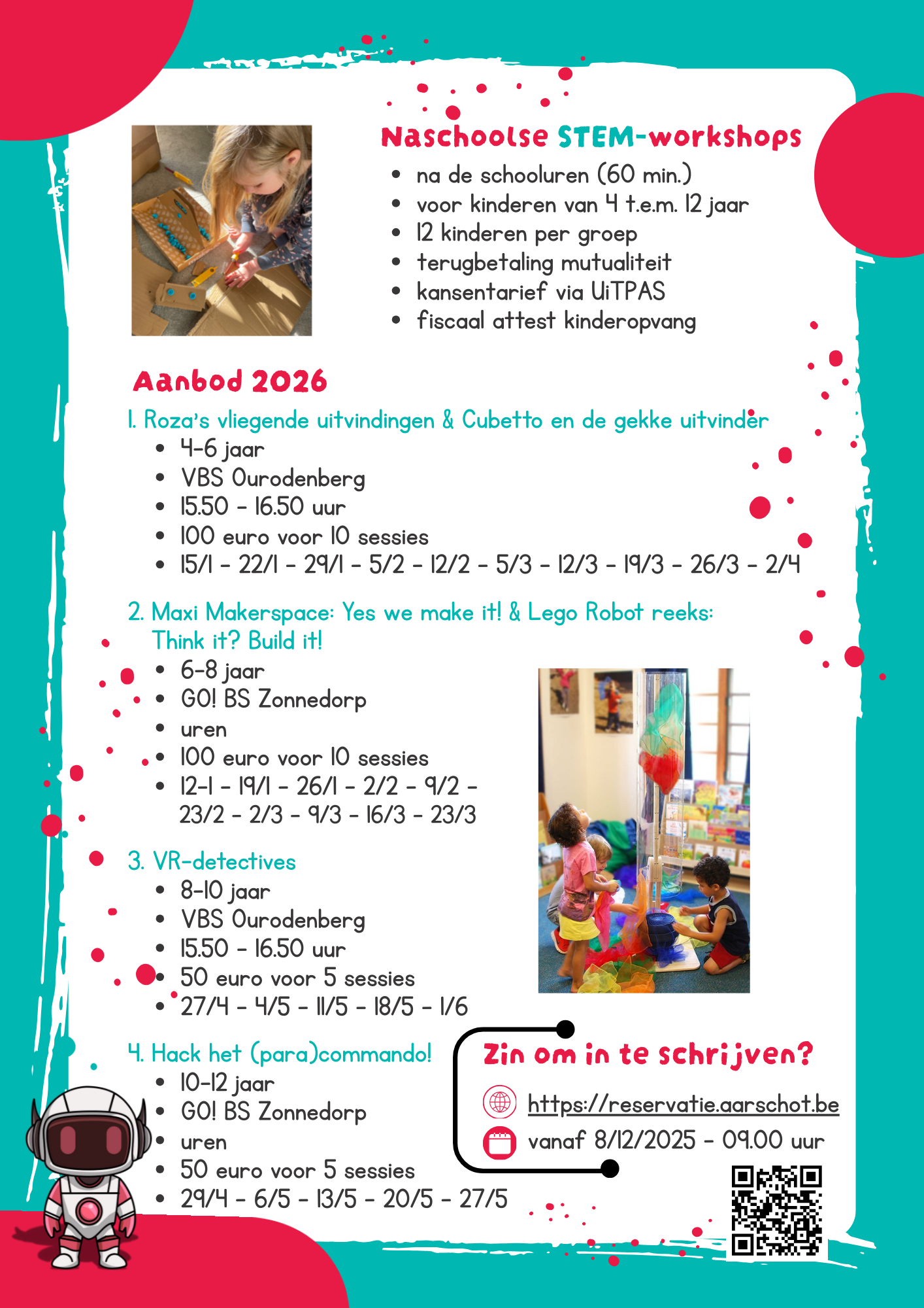 Flyer STEM-workshops Aarschot
