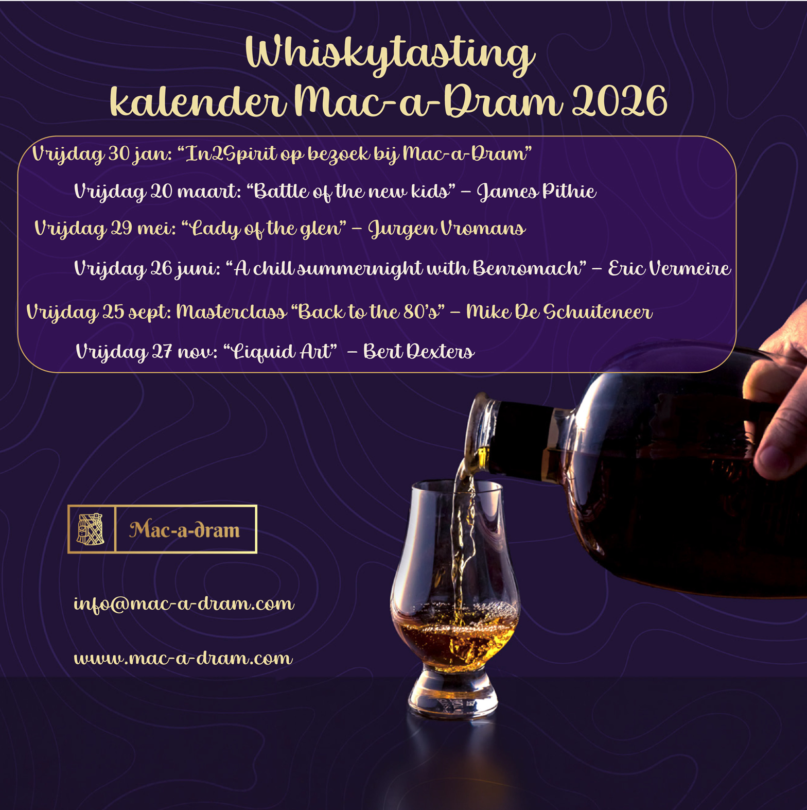 tastingkalender 2026