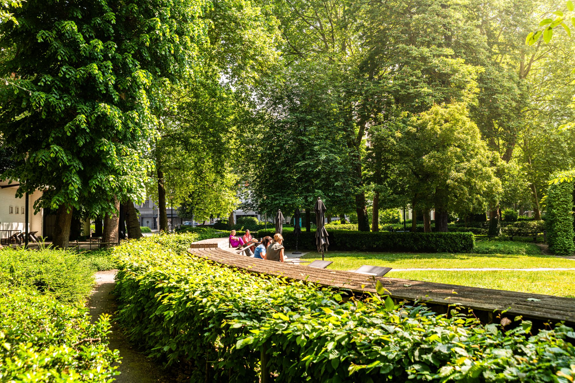 Groenzone van 't Plein in Kortrijk