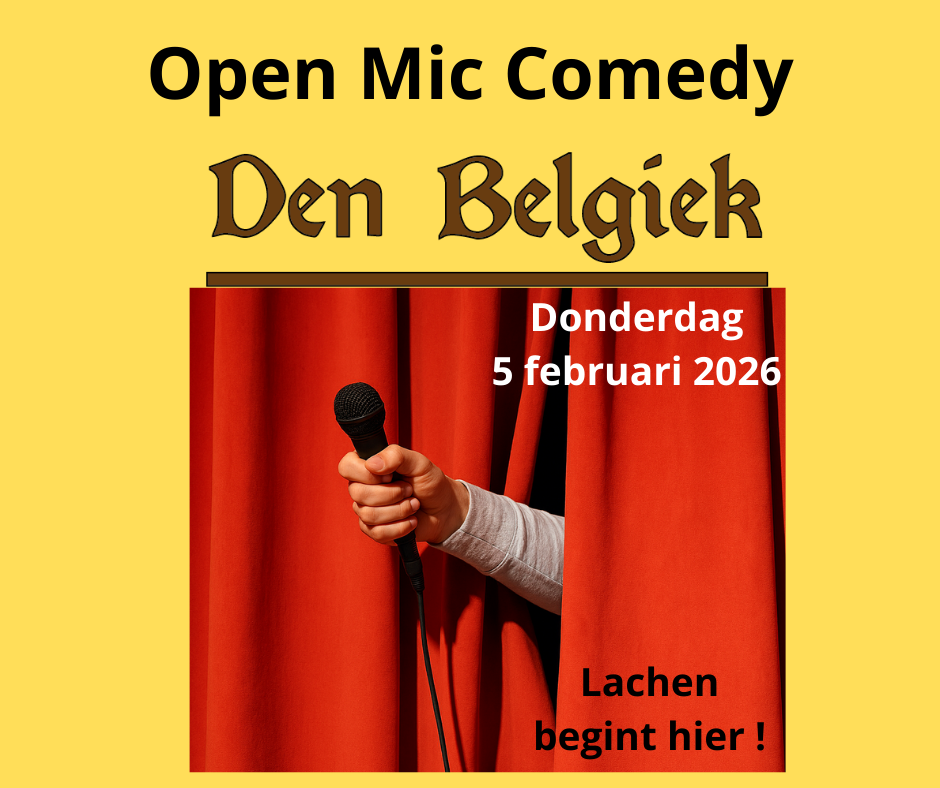 Comedy avond Den Belgiek 05022026