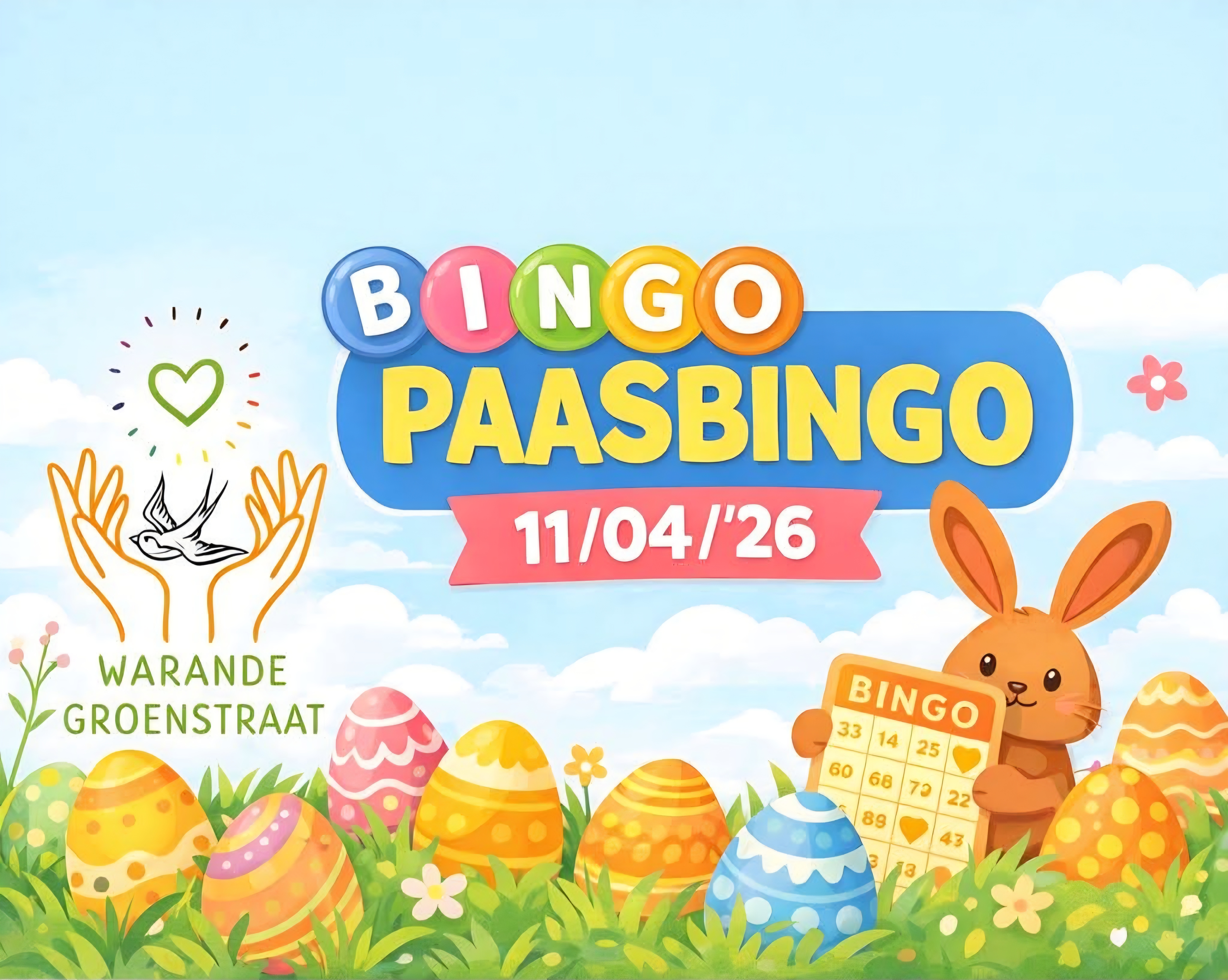 Veel kleuren en een paashaas