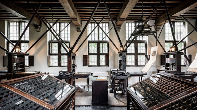 De drukkerij in het Museum Plantin-Moretus
