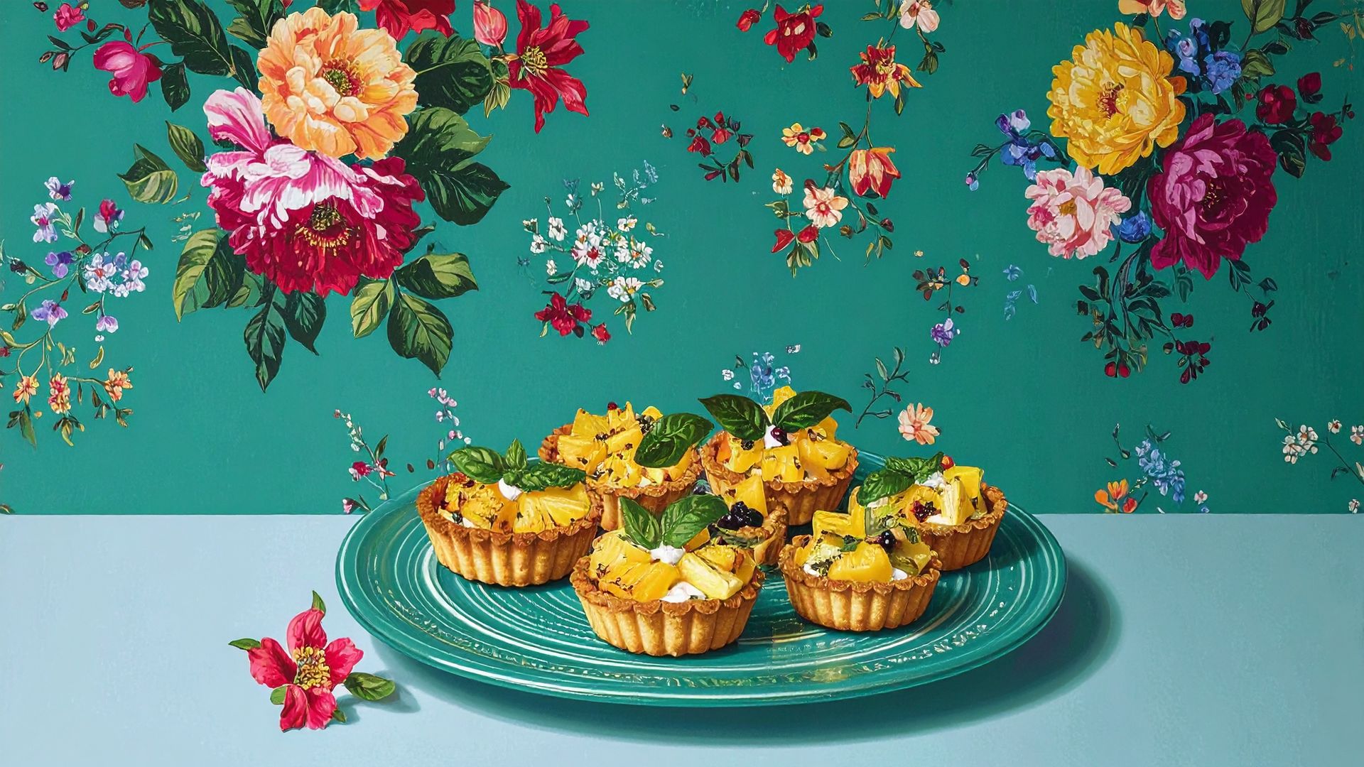 Bakacademie #6 Tarteletjes met ananas en basilicum - Sylvia Konior