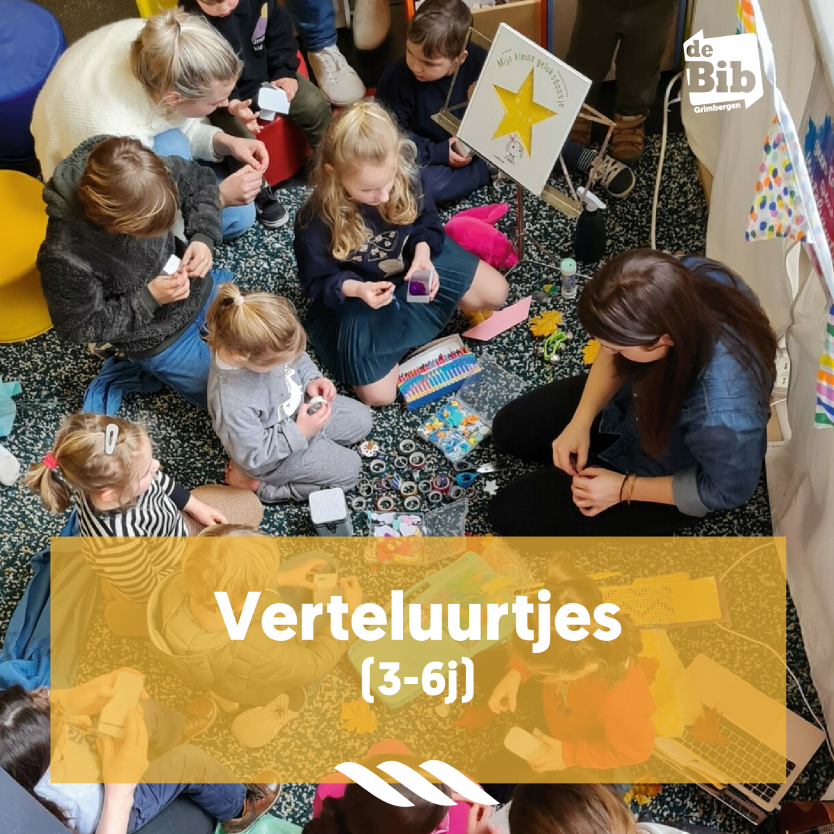 groep kinderen die knutselen
