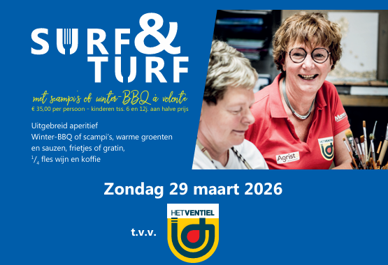 Surf & Turf 2026 ten voordele van Het Ventiel