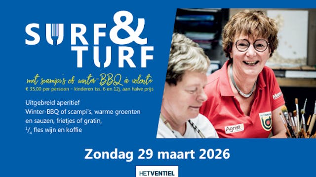 Surf & Turf 2026 ten voordele van Het Ventiel