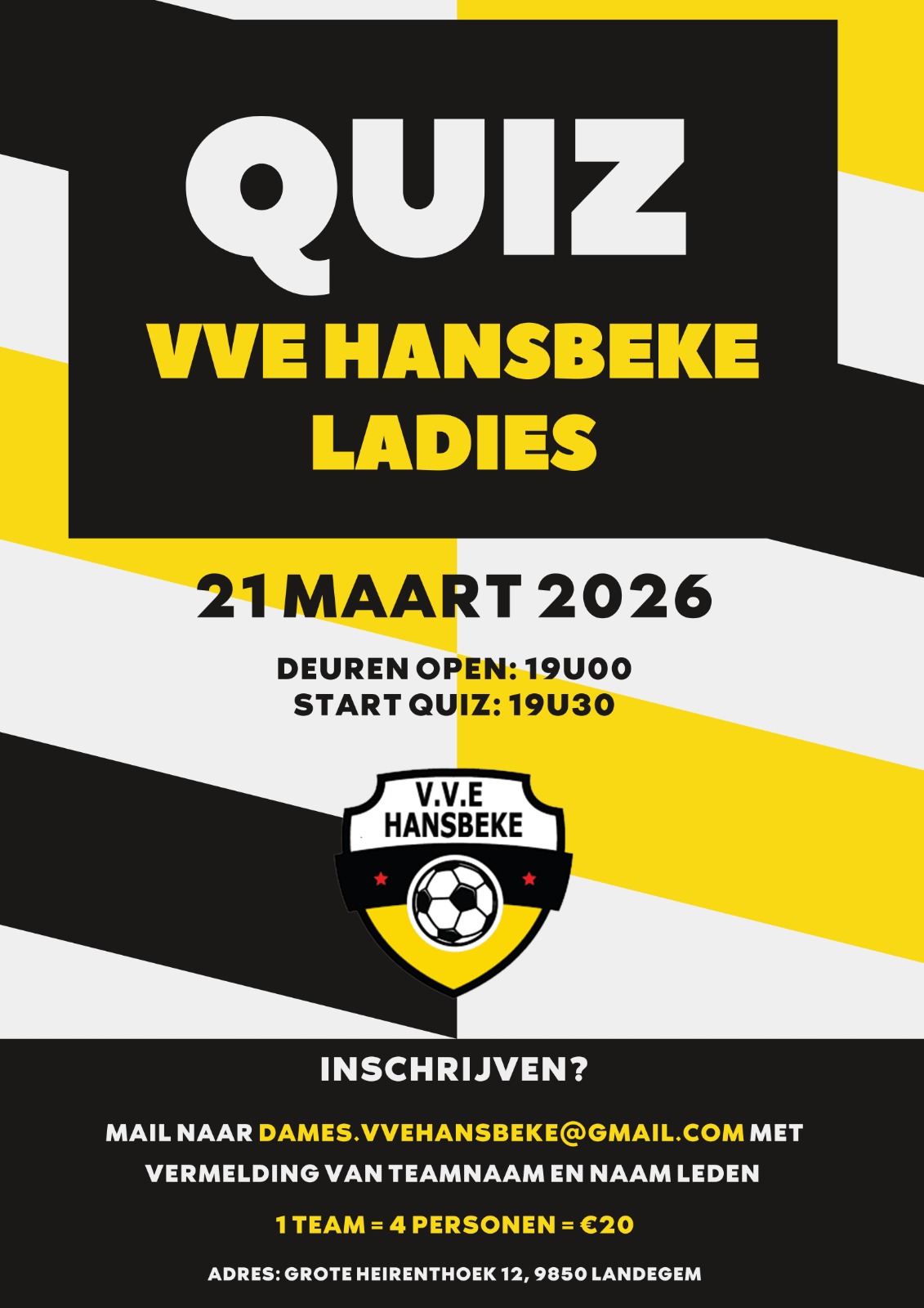 Vve hansbeke Ladies quiz