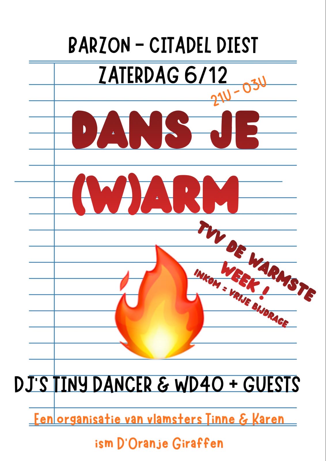 Dans je (w)arm, een vlammende fuif tvv de Warmste Week