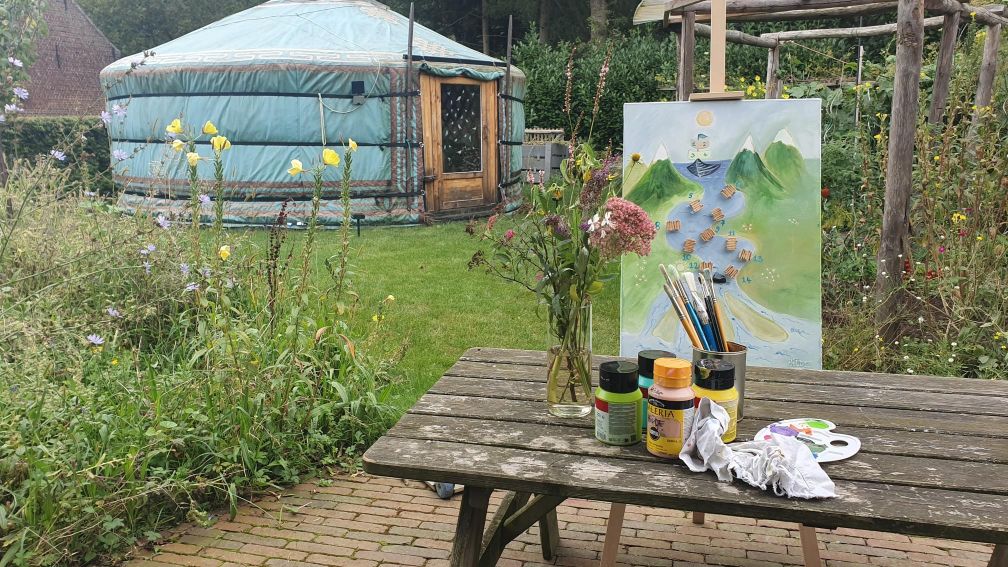Vedic Art vervolgcursus in de tuin
