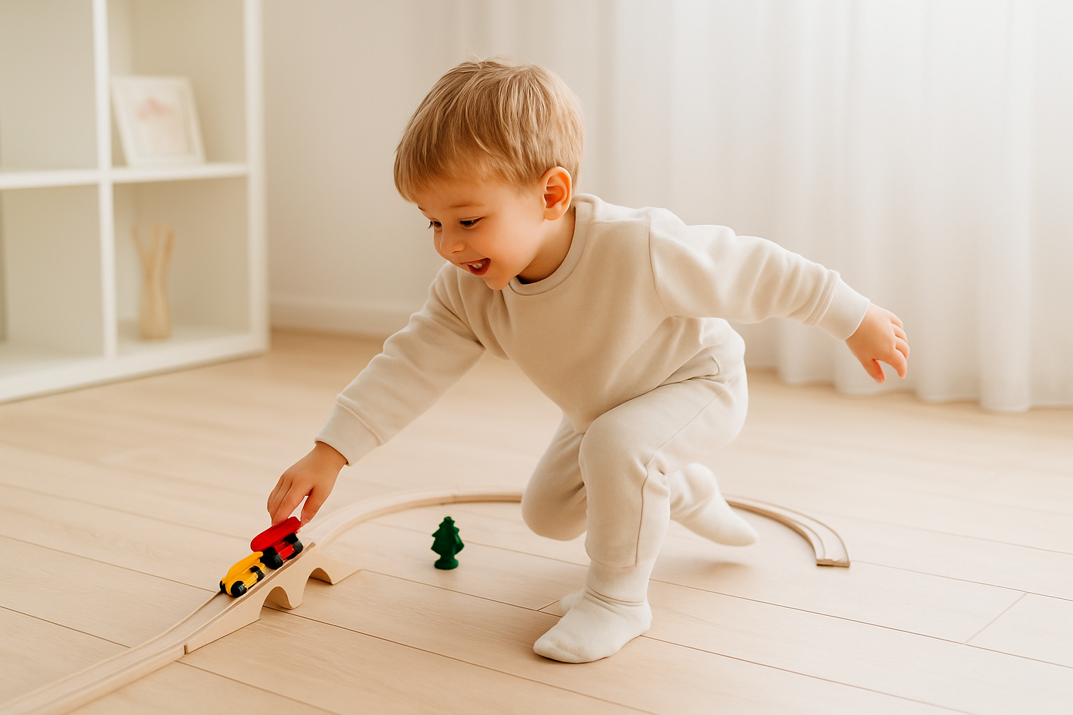 Samen in beweging; ouder en peuter samen op ontdekking.