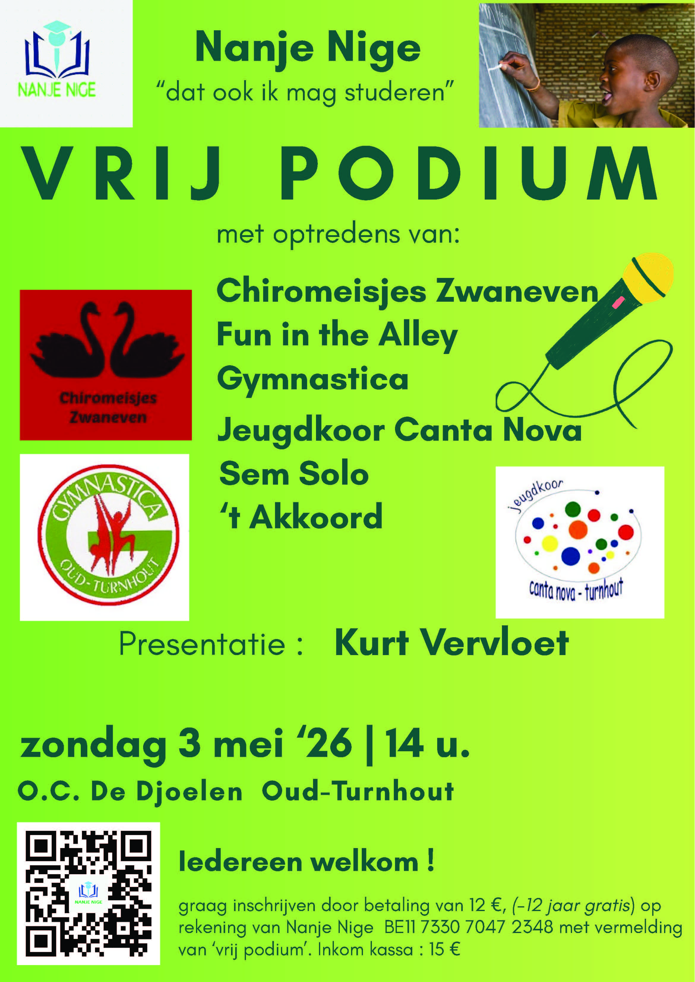Affiche Vrij Podium