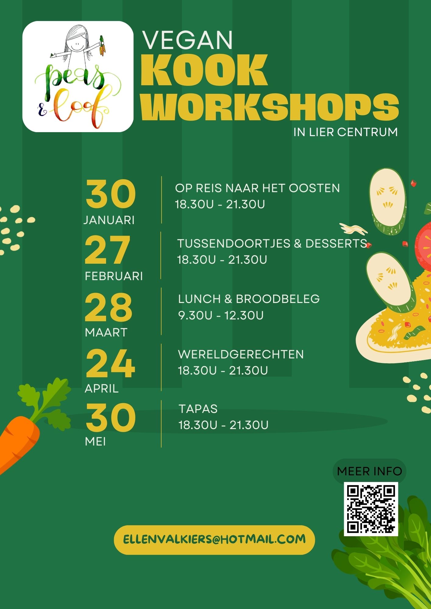 overzicht menu workshop