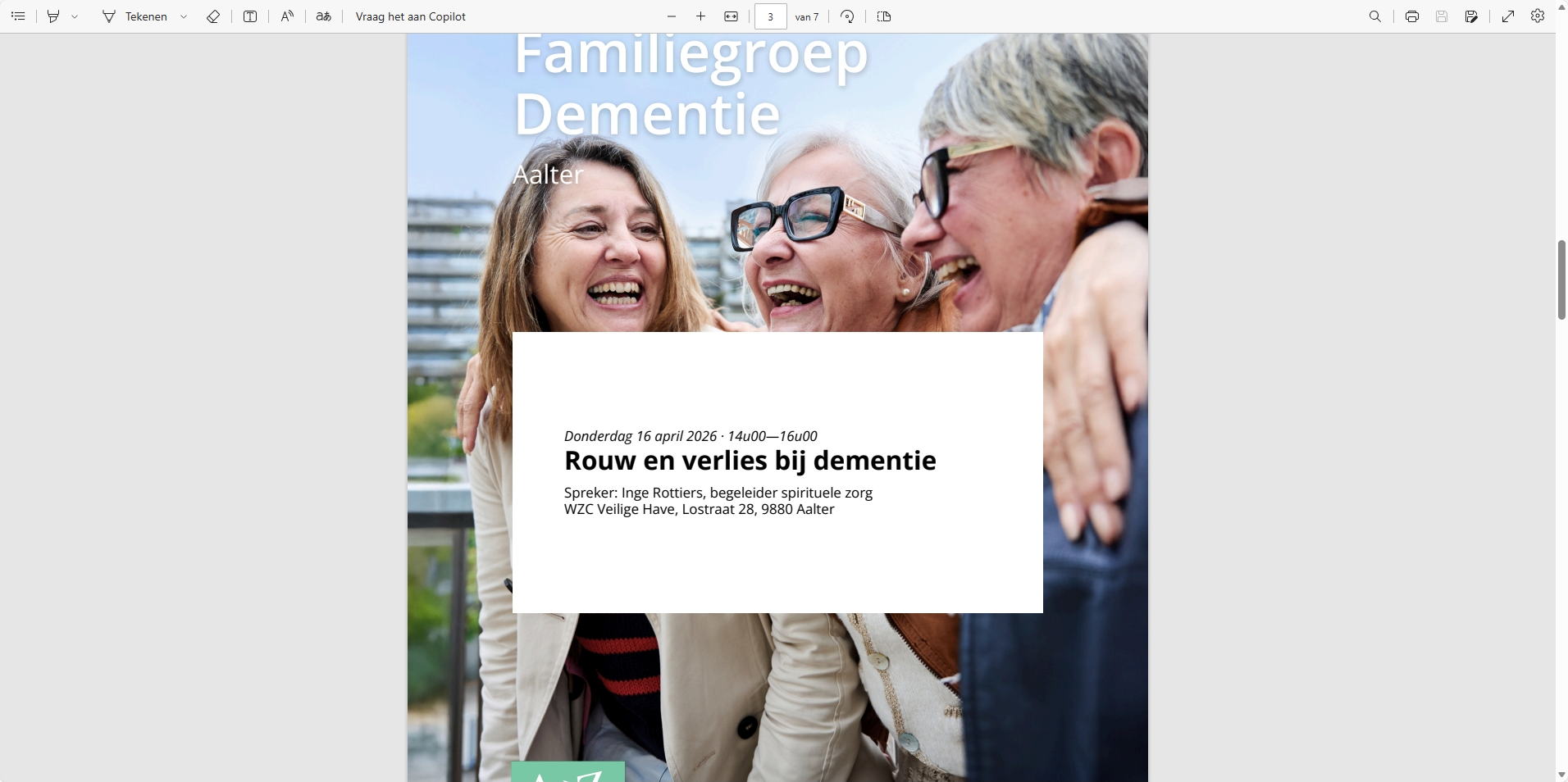 Familiegroep Dementie Aalter: De Babbelaar