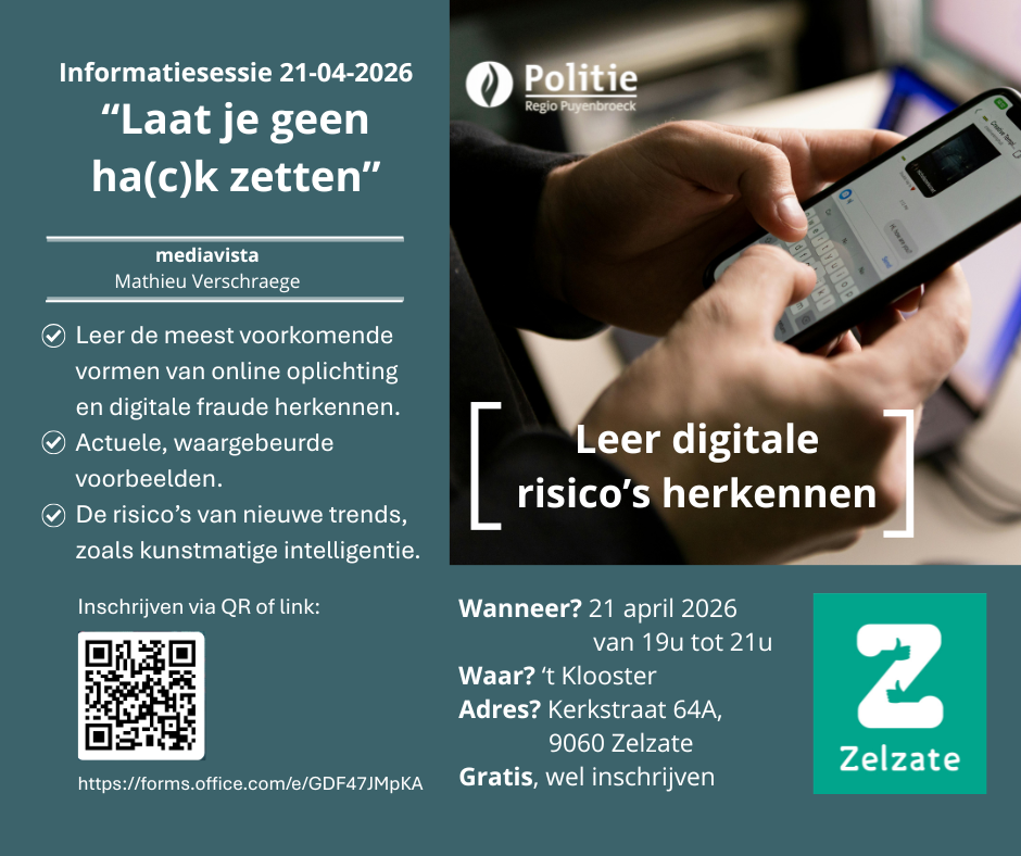 Laat je geen hack zetten