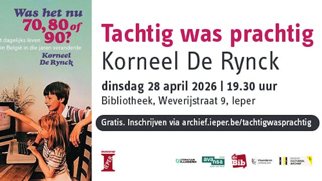Affiche Korneel De Rynck - Tachtig was prachtig