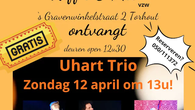 Wij hebben de eer en het genoegen jullie uit te nodigen om het chapeauconcert te komen bijwonen in onze zaak! En OMG, welke band hebben we op bezoek !? Uhart Trio, 3 TOP JAZZ muzikanten komen onze oortjes verwennen met heel toegankelijke smooth jazz