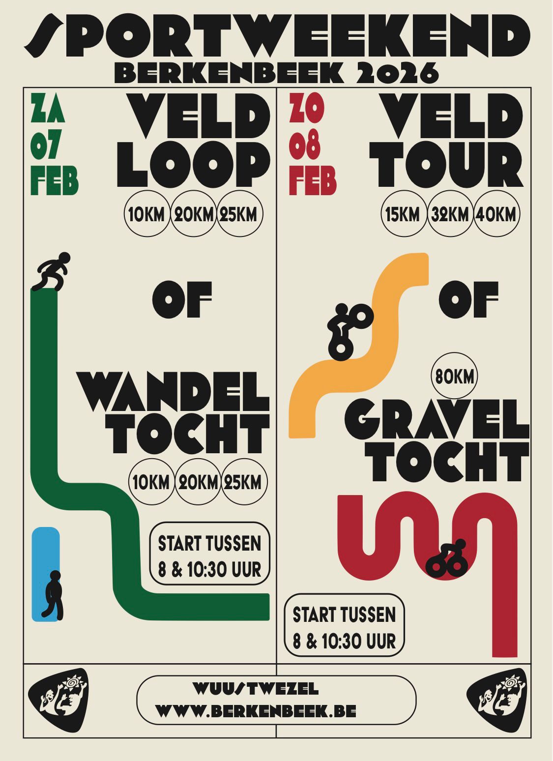 Flyer Sportweekend Berkenbeek 2026