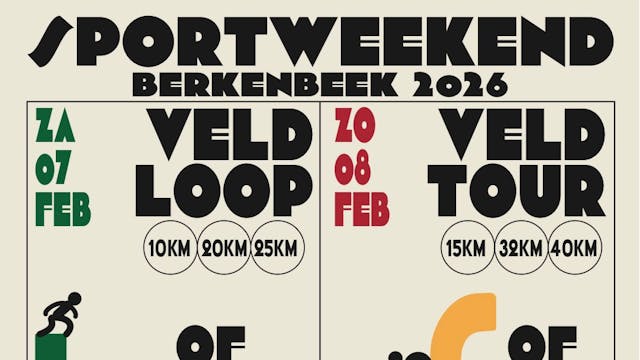 Flyer Sportweekend Berkenbeek 2026