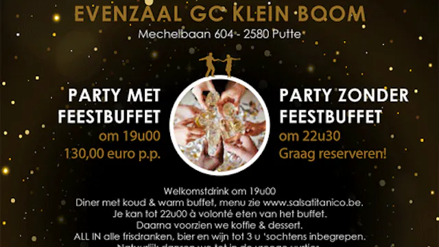 New Years Eve diner + party 31 december 2026 MET DJ's Carlitos en El Capitan
