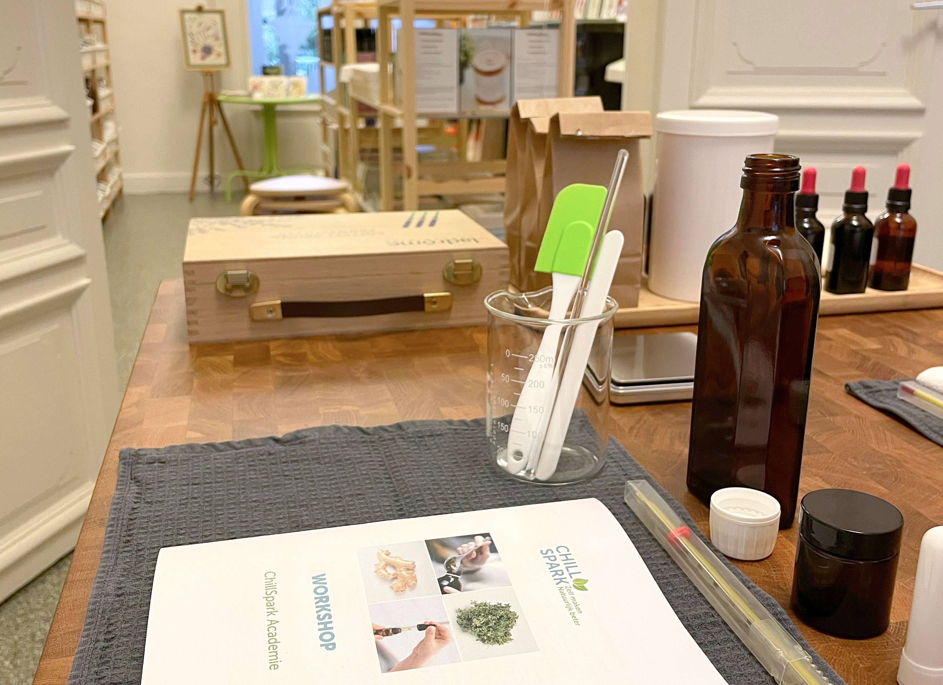 Workshopruimte en winkel ChillSpark