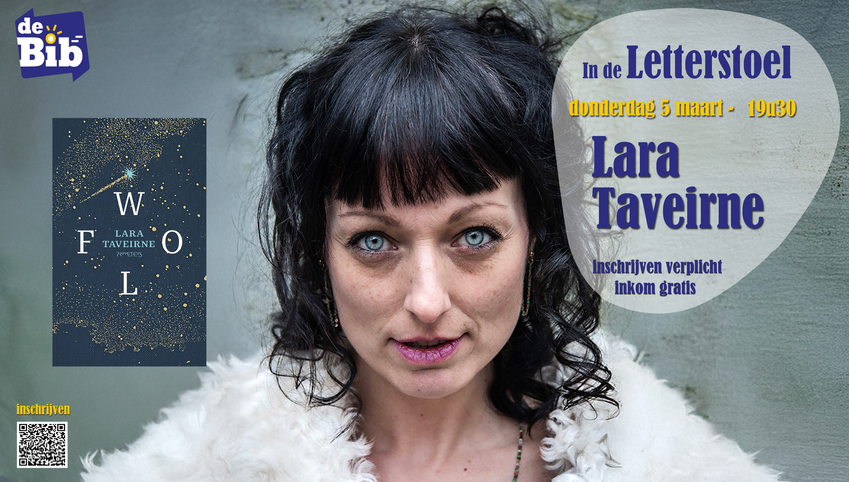 lezing van Lara Taveirne over haar boek Wolf