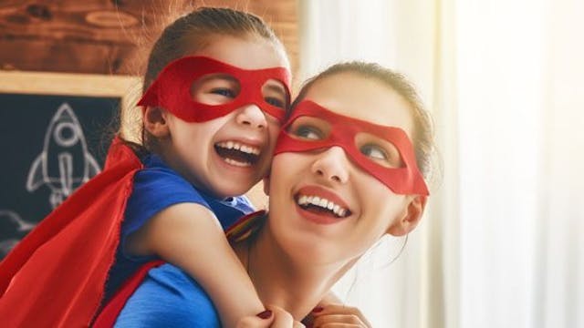 foto voor ouder-kind plezier