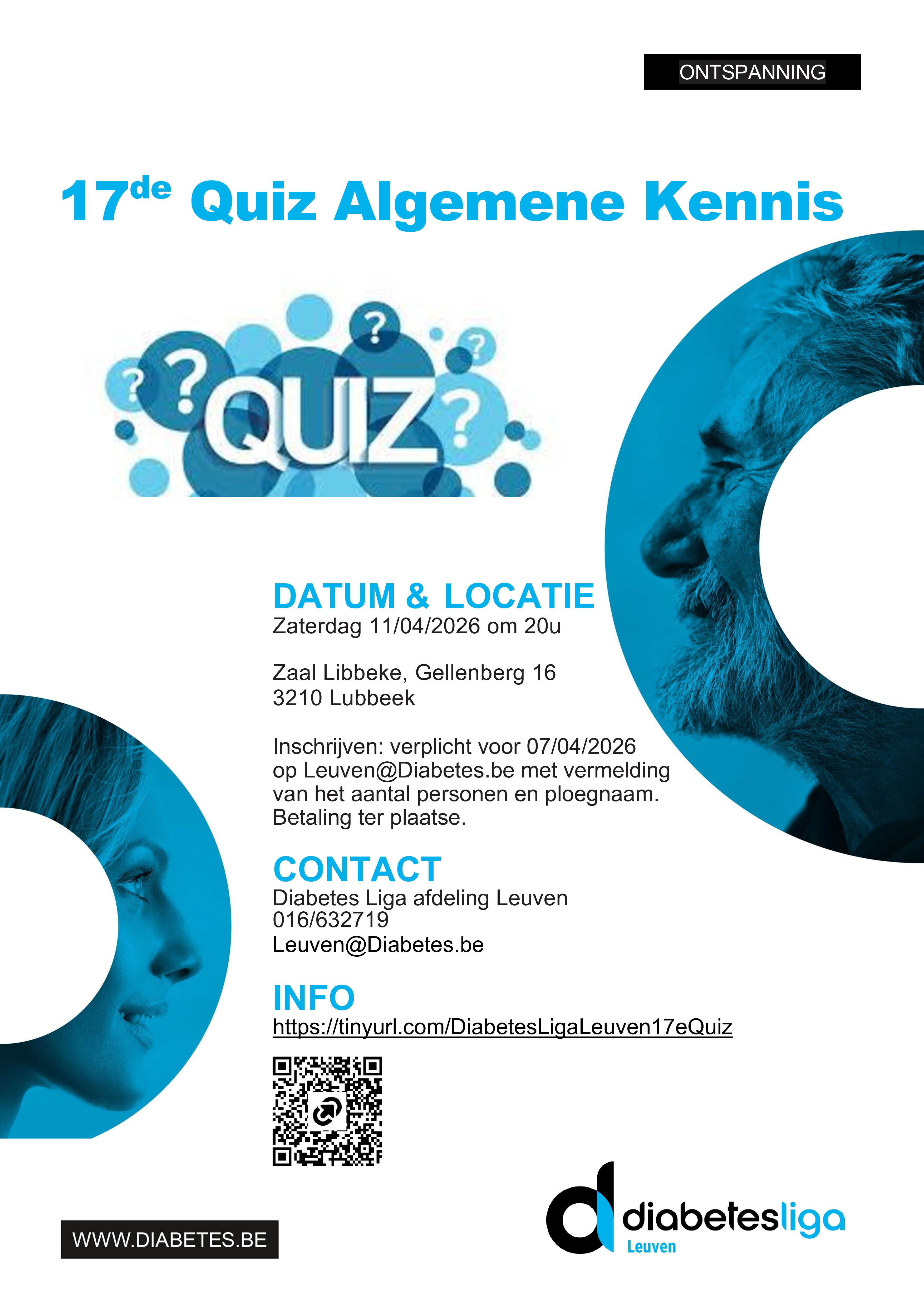 17de Quiz Algemene Kennis t.v.v. Diabetes Liga Leuven