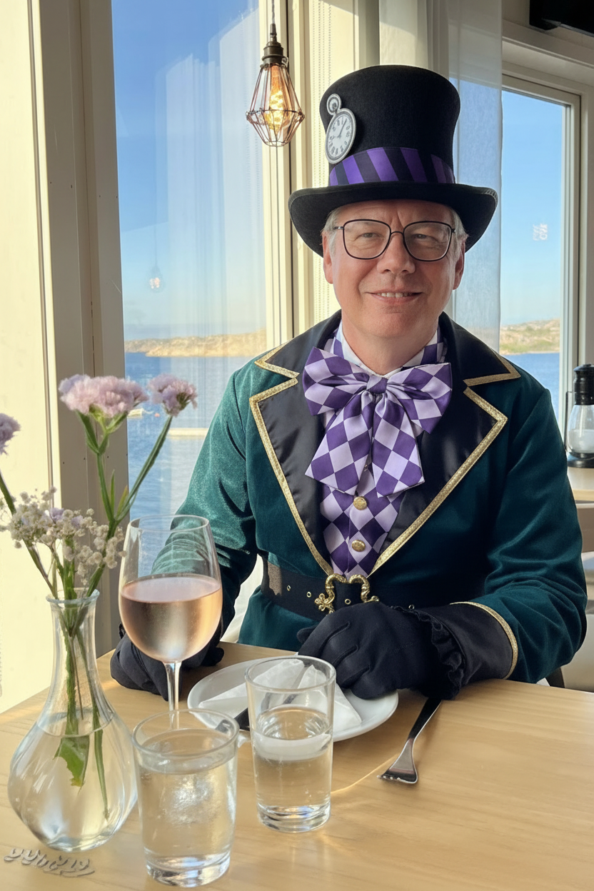 Neen, zo zal ik niet gekleed zijn op mijn show.