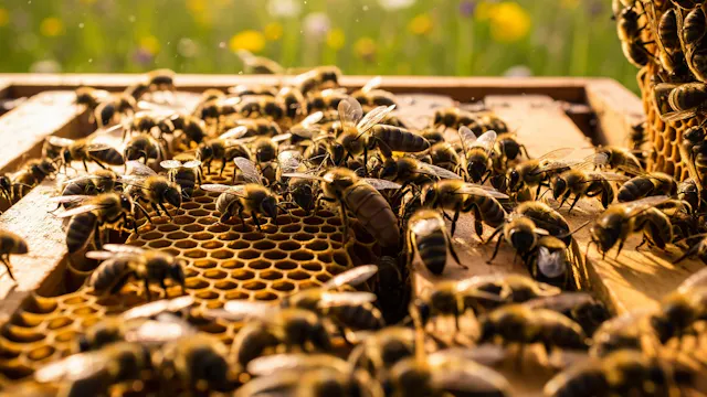 Inkijk in een bijenvolk