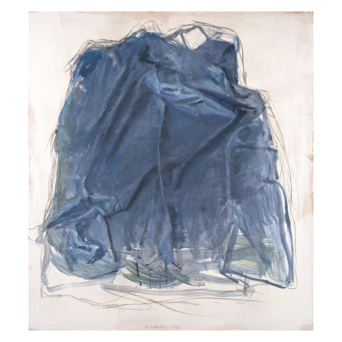 Azul petróleo oil on wood 122 x 110 cm