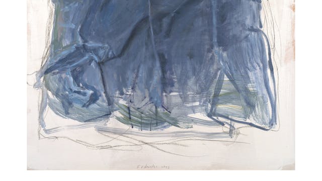 Azul petróleo oil on wood 122 x 110 cm