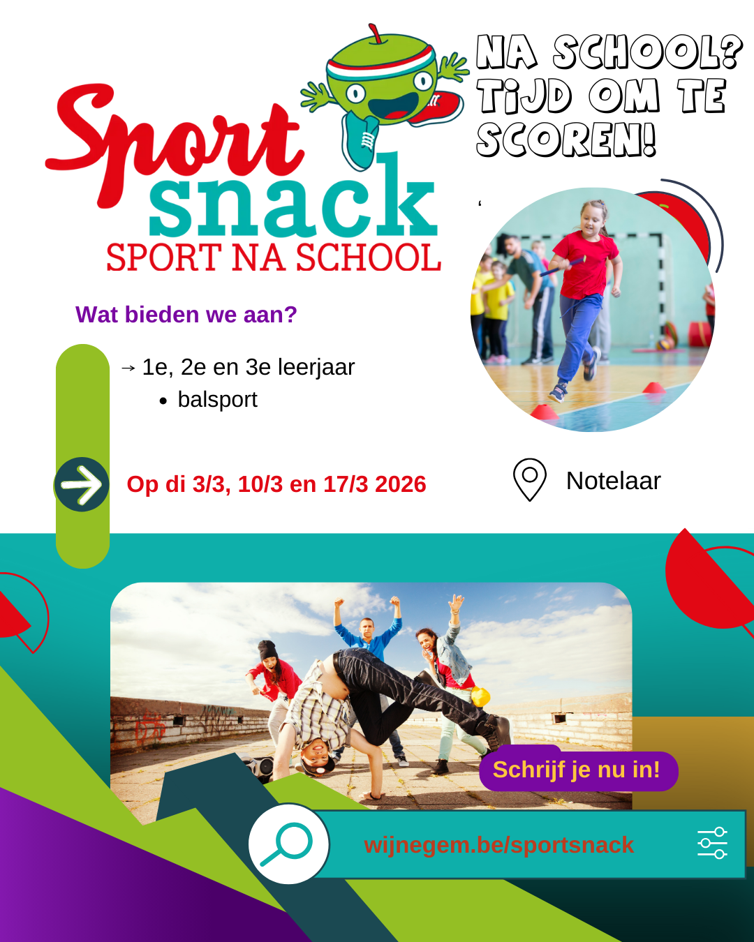 Afbeelding voor evenement Sportsnack Notelaar 1-2-3 balsport 2026
