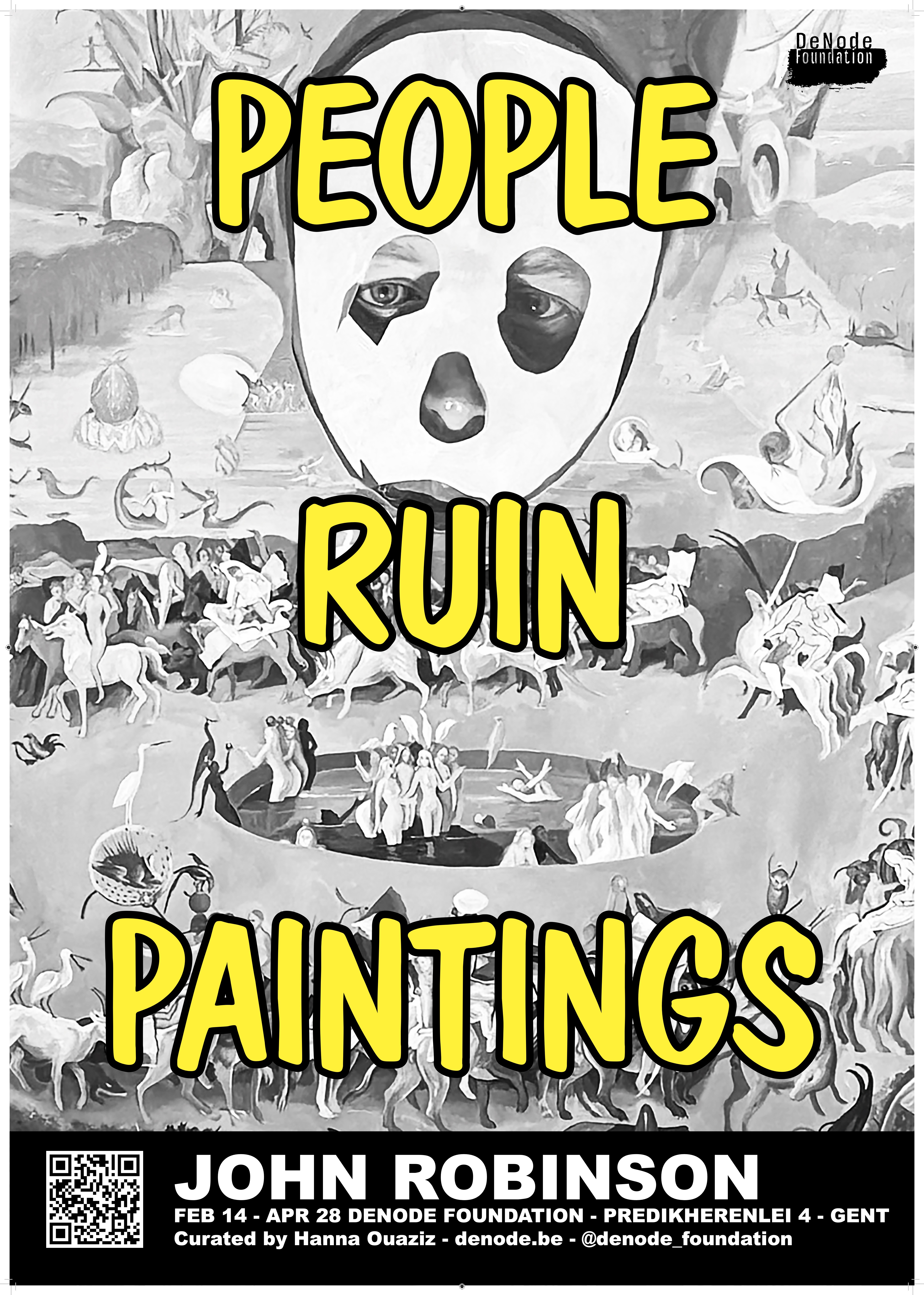 affiche tentoonstelling John Robinson, DeNode