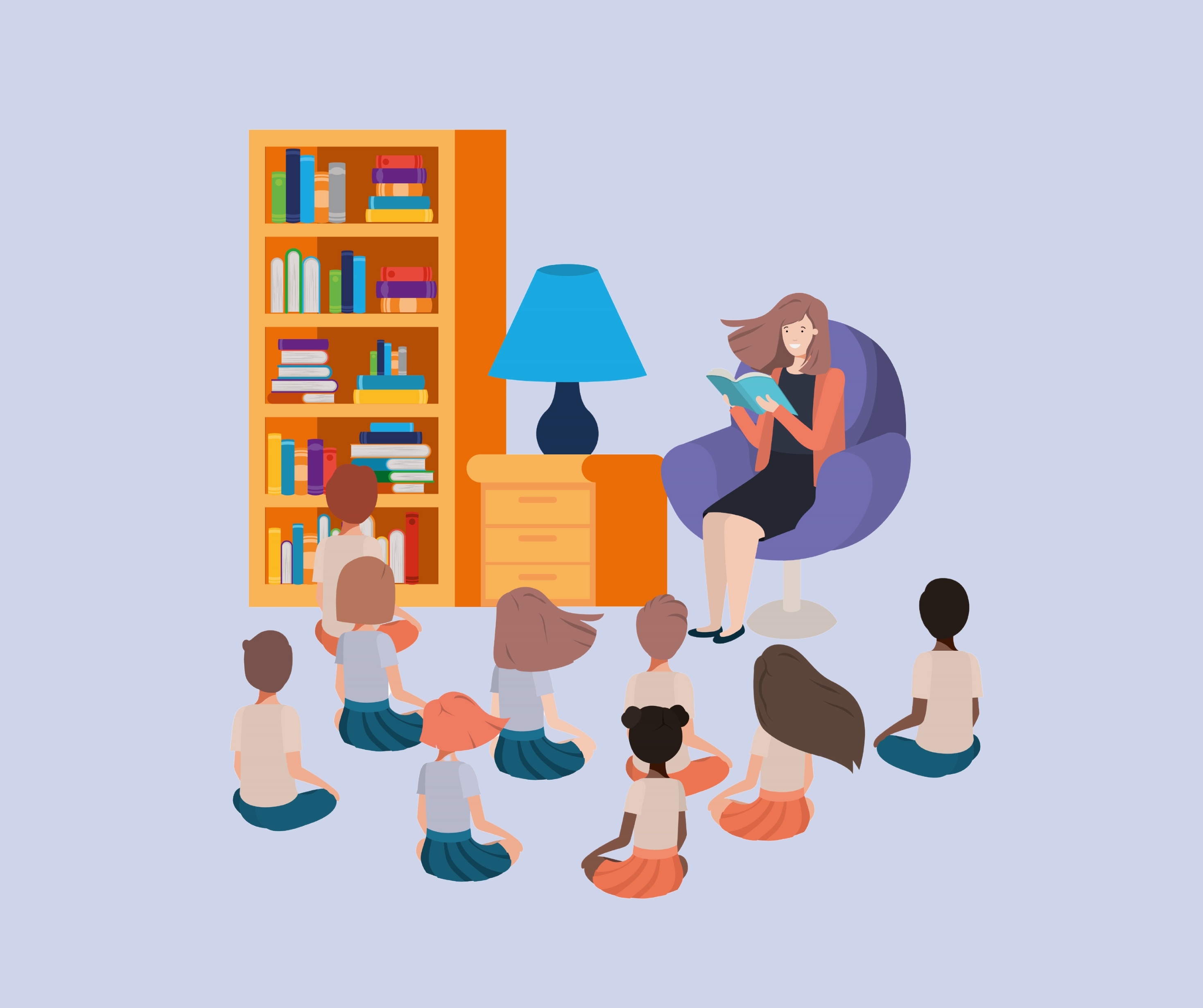 Voorleesuurtje in Overbeke