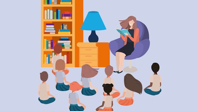 Voorleesuurtje in Overbeke