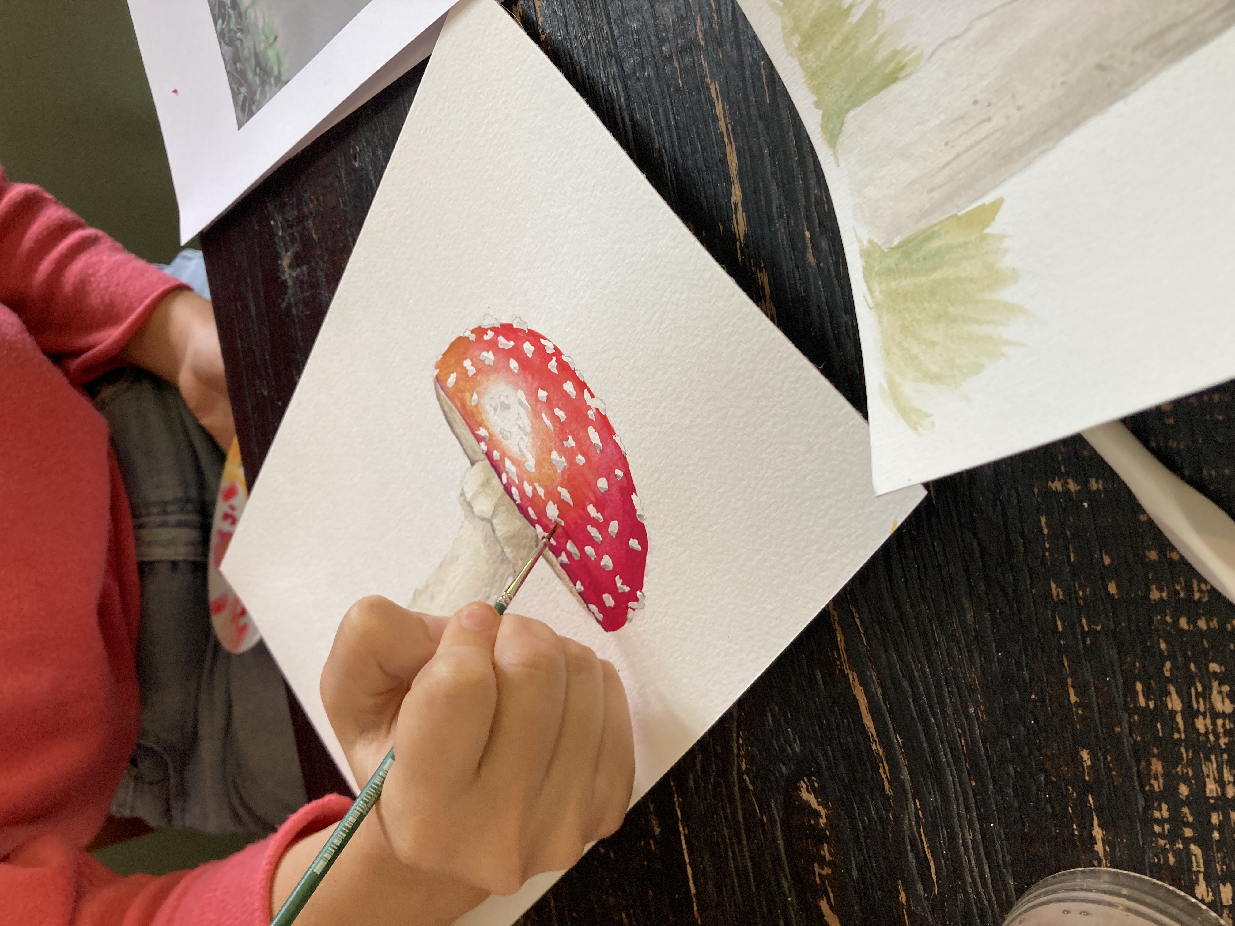 Workshop paddenstoelen beschilderen 