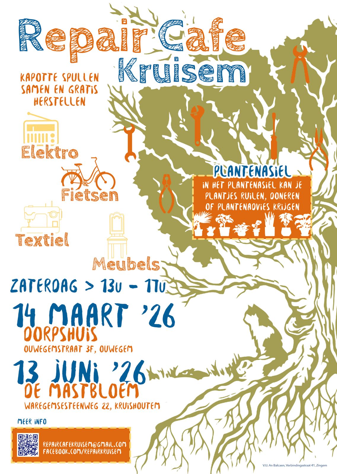affiche repair café kruisem 