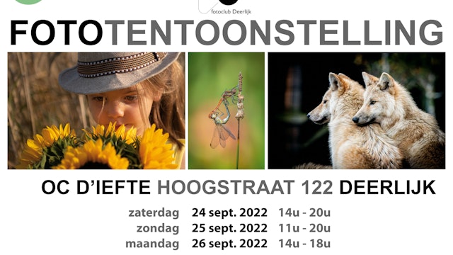 Flyer fototentoonstelling Fotoclub Deerlijk