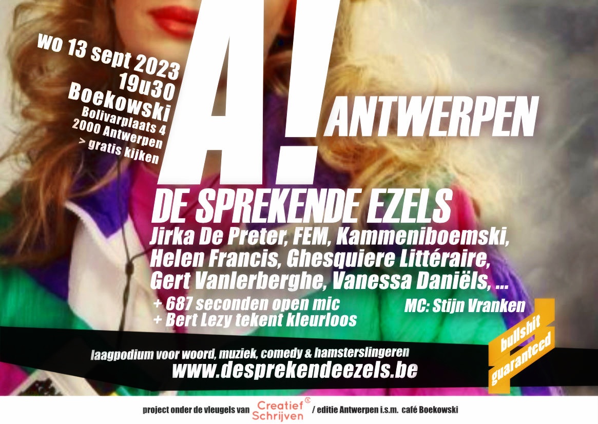 De Sprekende Ezels 13 september Boekowski