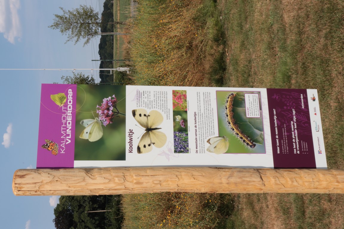 Infobord vlindervriendelijke fietsroute