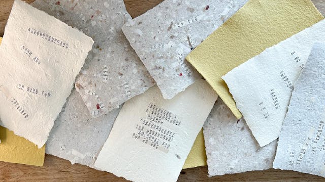 Workshop handgeschept papier