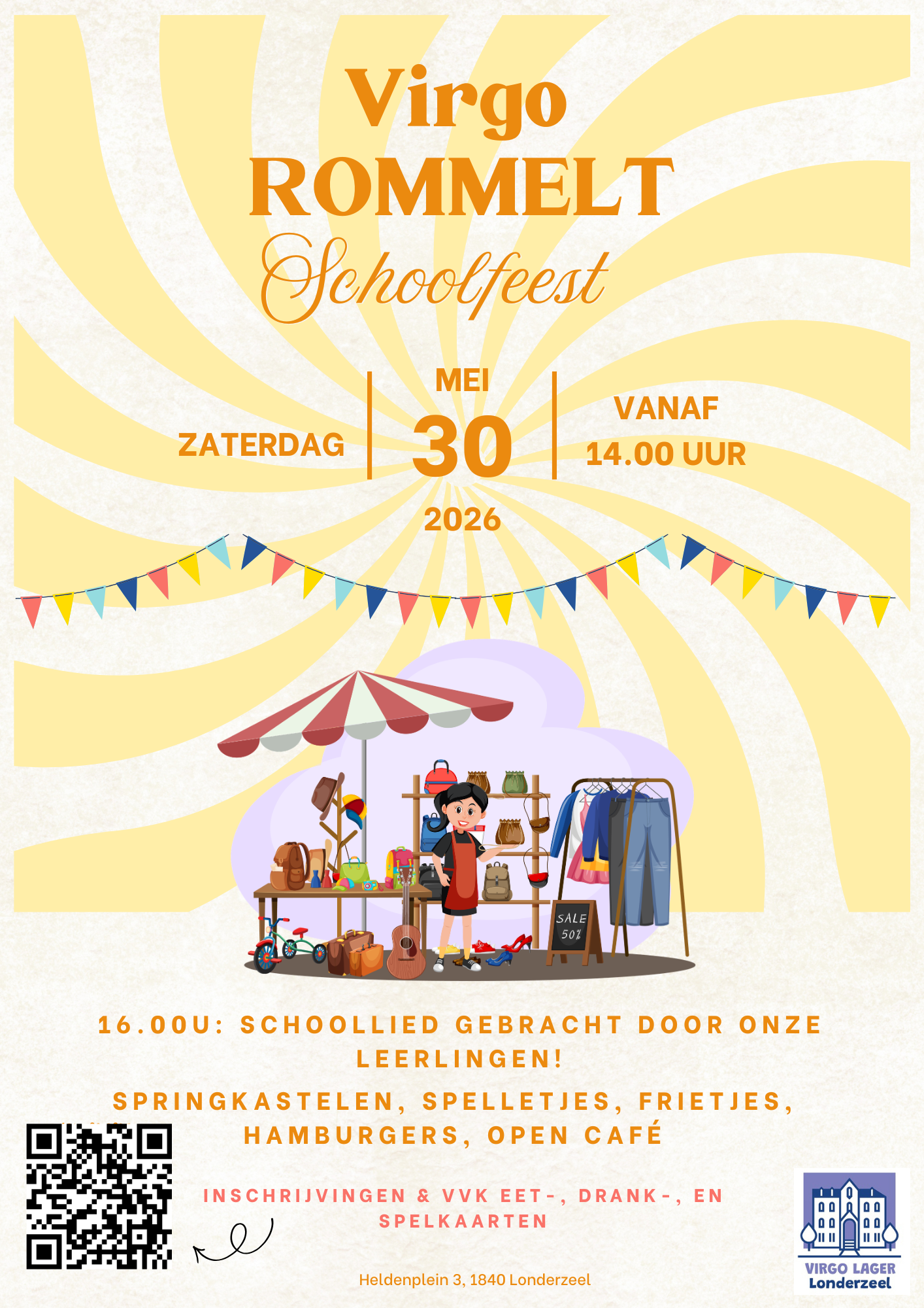 Schoolfeest met rommelmarkt voor en door kinderen