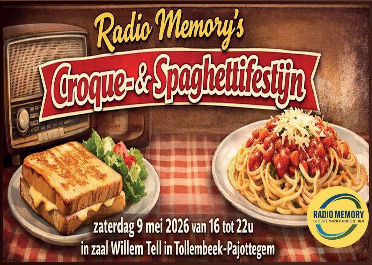 Radio Memory's Croque -en Spaghettifestijn op 9 Mei 2026