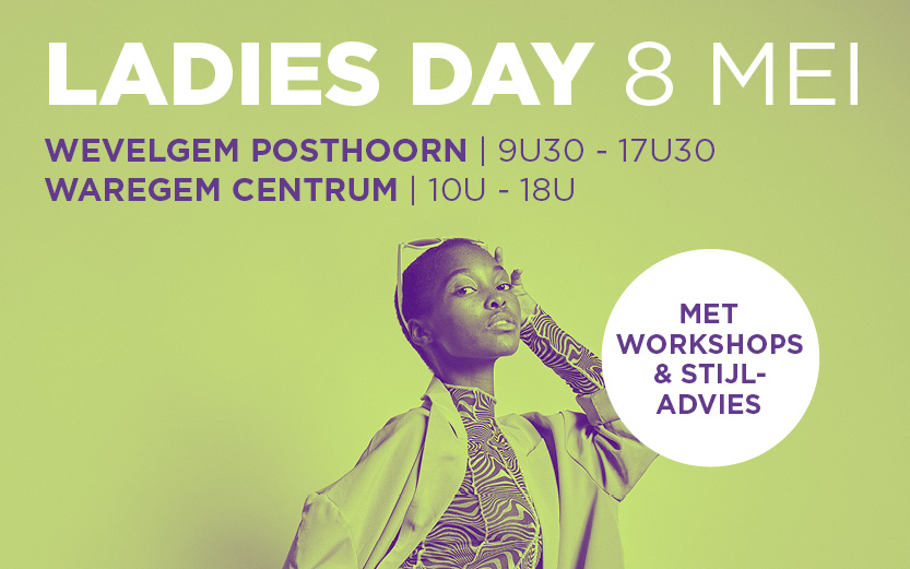 De eerste Ladies Day gaat door in De Kringloopwinkels van Waregem Centrum en Wevelgem.