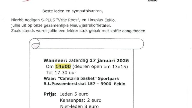 Nieuwjaars-koffietafel