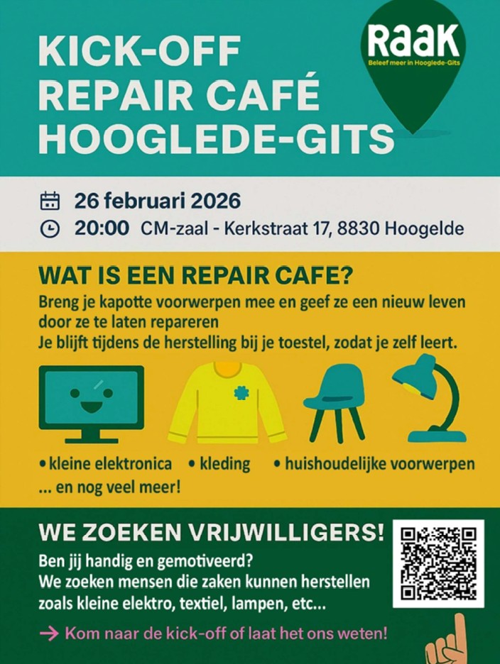Kickoff Repair Café Hooglede-Gits