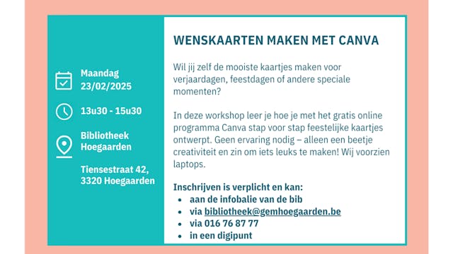 Wenskaarten maken met Canva